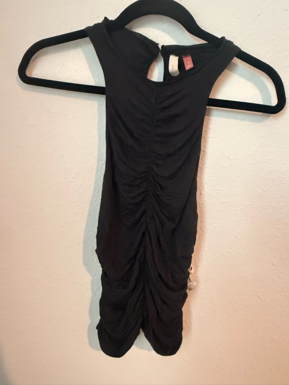 Pilcro Black Ruched Halter Tank Top - Picture 2 of 3